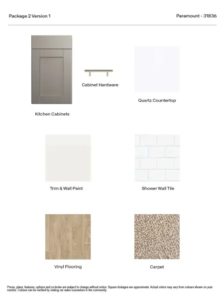 Sample of building materials used in homes in Paramount, Kyle (Image 4).