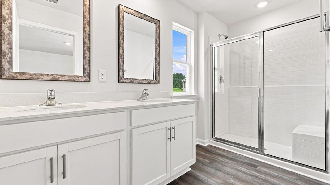 Furnished interior view inside a new home in Tyger Pines, Moore (Image 11).