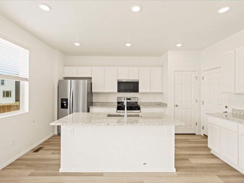 Furnished interior view inside a new home in Lorson Ranch : The Springs Collection, Colorado Springs (Image 3).