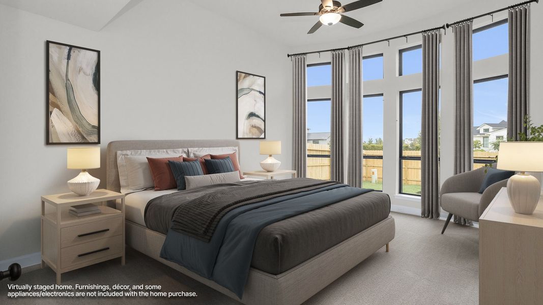 Furnished interior view inside a new home in Lakes of Cane Island, Katy (Image 6). Furnished interior view inside a new home in Lakes of Cane Island, Katy (Image 6).