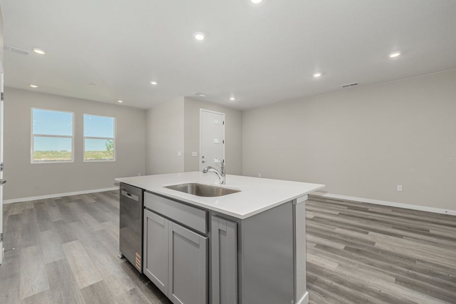 Furnished interior view inside a new home in Painted Prairie, Aurora (Image 7).