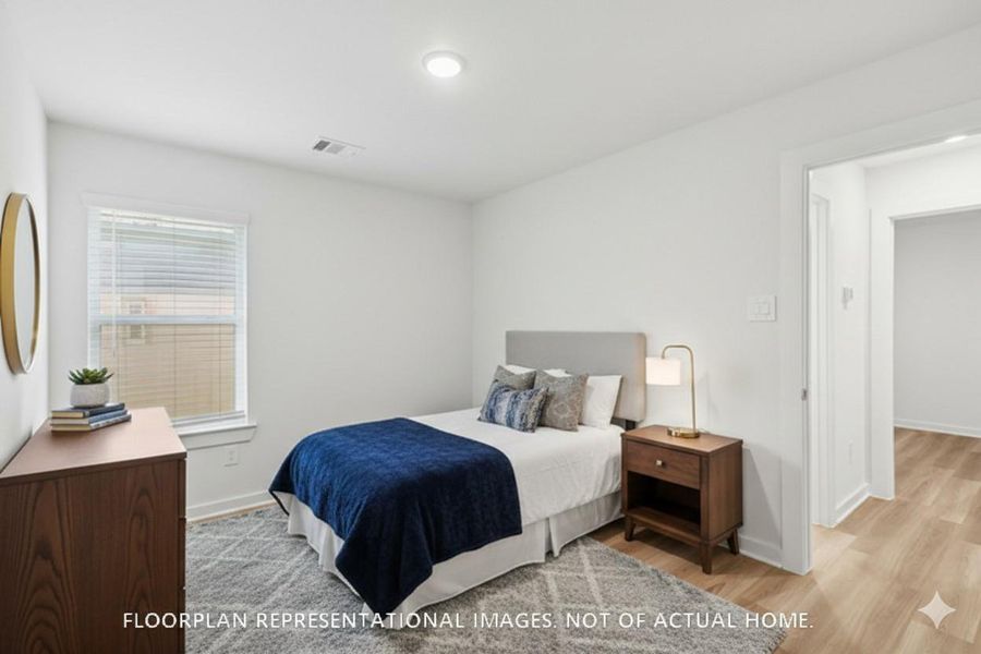 Furnished interior view inside a new home in Lone Star Landing, Montgomery (Image 10).