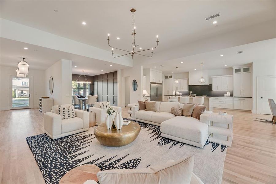 Furnished interior view inside a new home in , Dallas (Image 11). Furnished interior view inside a new home in , Dallas (Image 11).