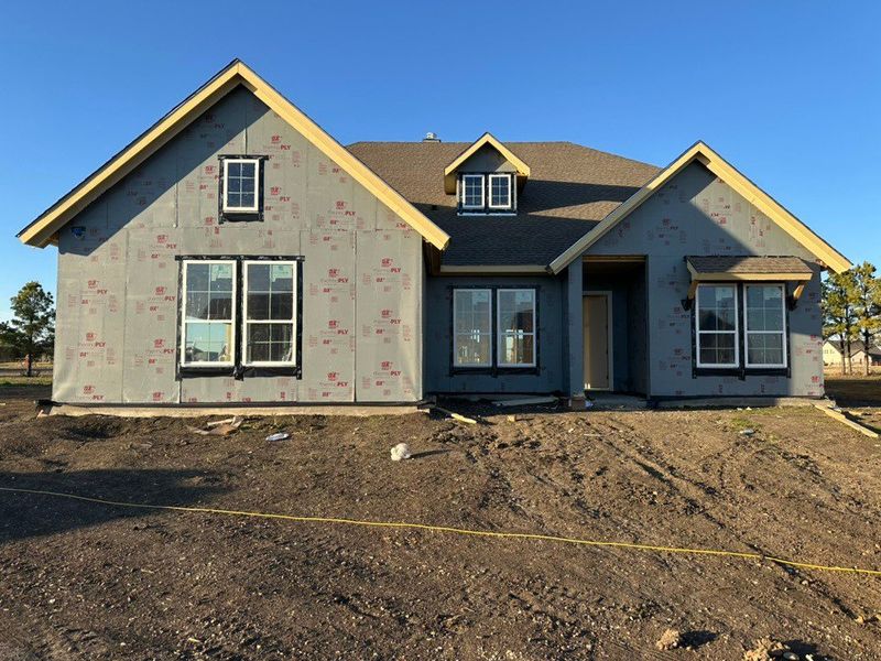 In-progress construction of a new home in Fannin Ranch, Leonard, TX (Image 4).