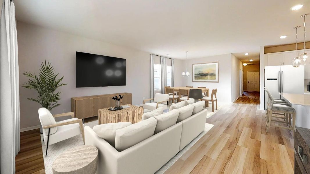 Furnished interior view inside a new home in , Ravenel (Image 3).