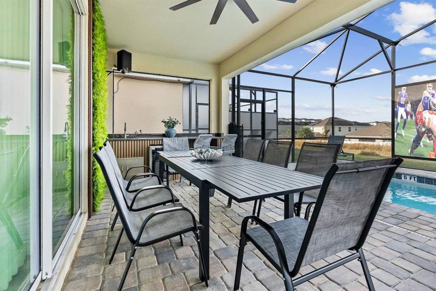 Exterior details and patio area of a home in , Davenport (Image 3).