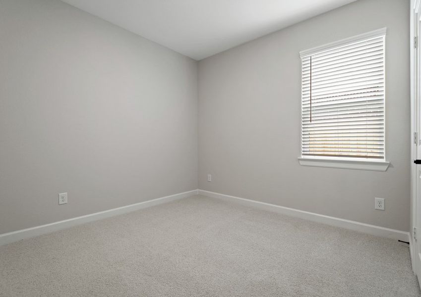 Bedroom is lush carpet flooring Bedroom is lush carpet flooring