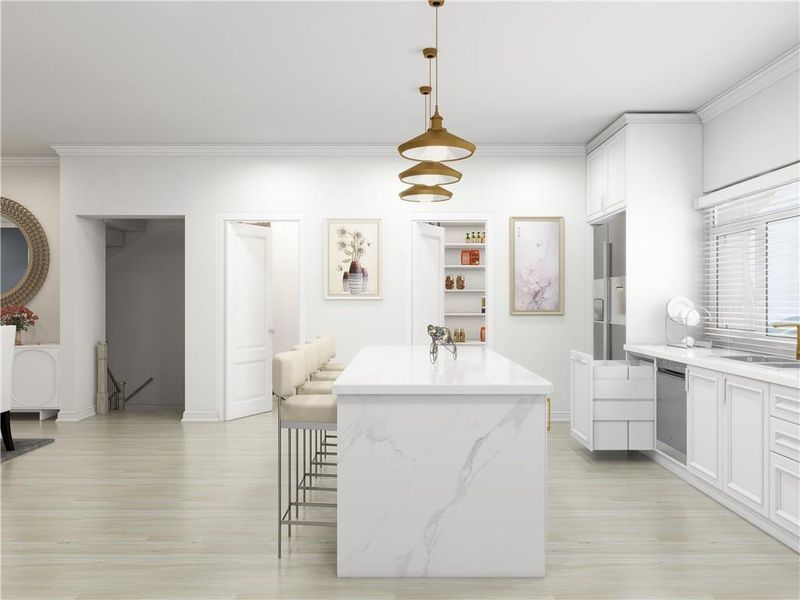 Furnished interior view inside a new home in , Cumming (Image 15).