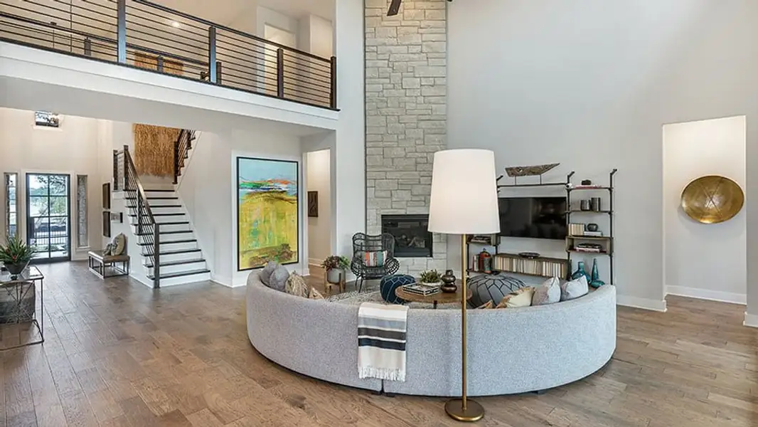 Furnished interior view inside a new home in Travisso, Leander (Image 3).