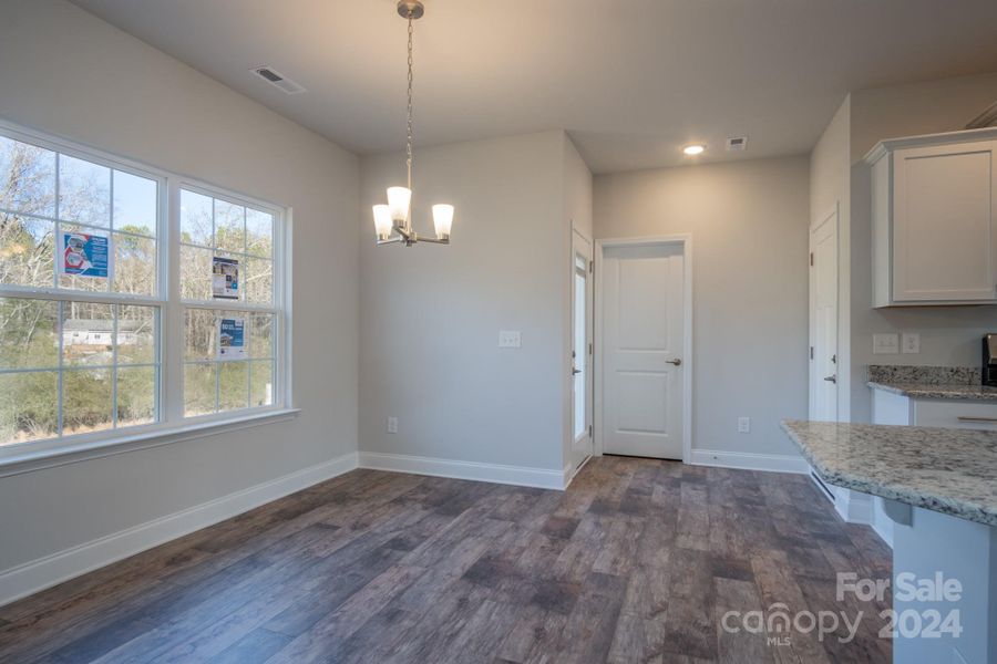 Breakfast Nook. Representative Photograph - Colors/Options may vary.