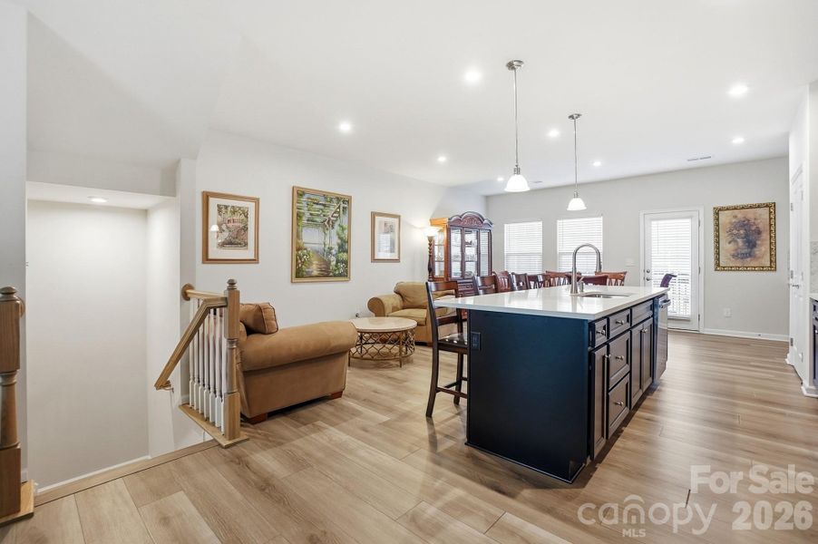 Furnished interior view inside a new home in Stone Creek Townhomes, Matthews (Image 12).