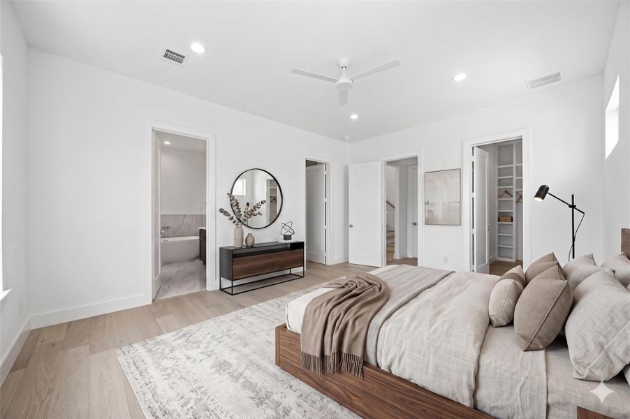 Furnished interior view inside a new home in , Houston (Image 10).