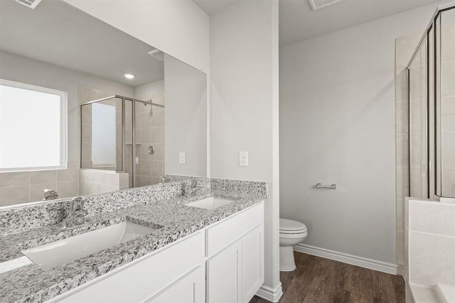 Furnished interior view inside a new home in Rocky Creek Crossing, Fort Worth (Image 9).