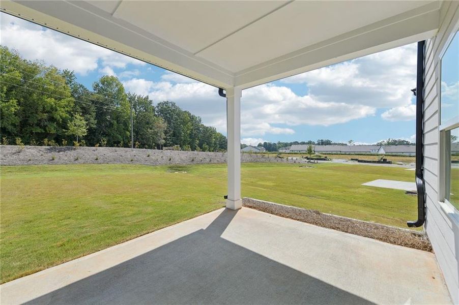 Exterior details and patio area of a home in Avalon - Reserve Series, Conyers (Image 23).