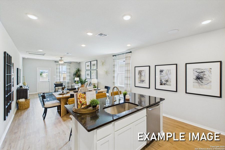 Furnished interior view inside a new home in Agave, San Antonio (Image 11).