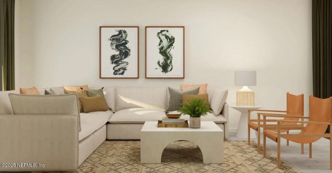 Furnished interior view inside a new home in Stillwater | Active Adult 55+: Stillwater (40s) - Royal Collection, St. Johns (Image 7). Furnished interior view inside a new home in Stillwater | Active Adult 55+: Stillwater (40s) - Royal Collection, St. Johns (Image 7).