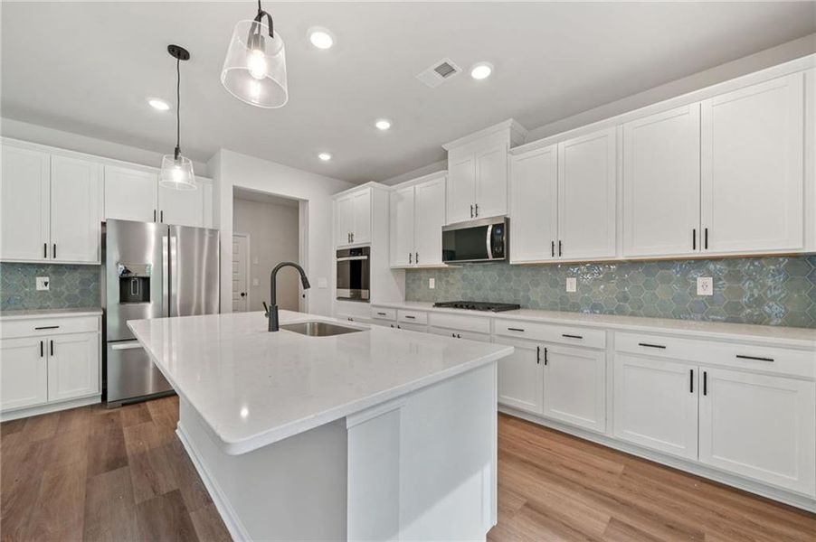 Furnished interior view inside a new home in Vines at Mill Creek - Estate Series, Braselton (Image 15).