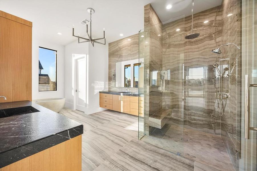 Furnished interior view inside a new home in , Heath (Image 16).