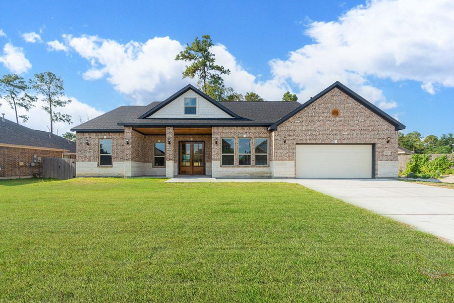 Front exterior of a new home in , Crosby, TX, highlighting curb appeal (Image 2). Front exterior of a new home in , Crosby, TX, highlighting curb appeal (Image 2).