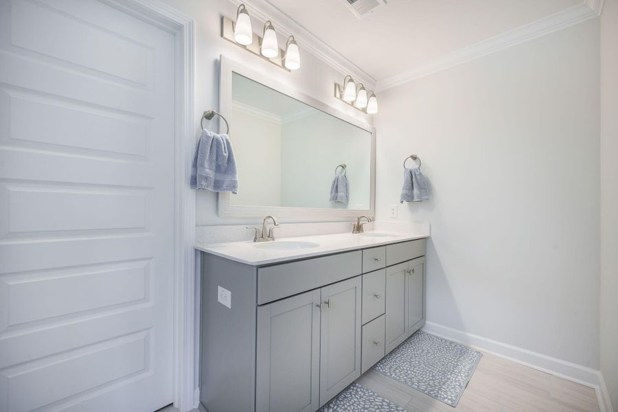Furnished interior view inside a new home in Cordgrass Landing, Johns Island (Image 11).
