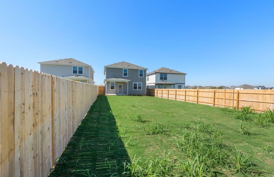 Exterior details and patio area of a home in Sonterra, Jarrell (Image 22).