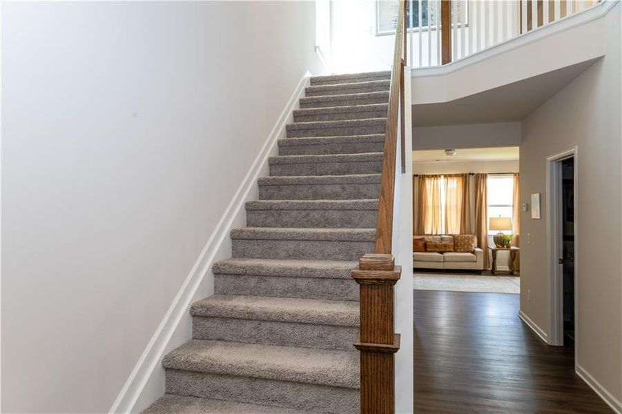 Spacious, unfurnished interior of a new home in Enclave at Dawson Forest, Dawsonville (Image 17). Spacious, unfurnished interior of a new home in Enclave at Dawson Forest, Dawsonville (Image 17).