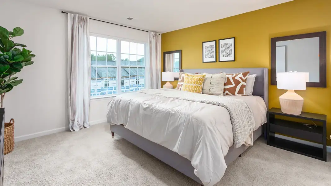 Furnished interior view inside a new home in North Village Townes, Greensboro (Image 12).