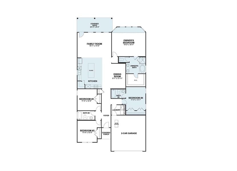 2D floor plan layout of this home in Heritage, Dripping Springs, TX (Image 4). 2D floor plan layout of this home in Heritage, Dripping Springs, TX (Image 4).