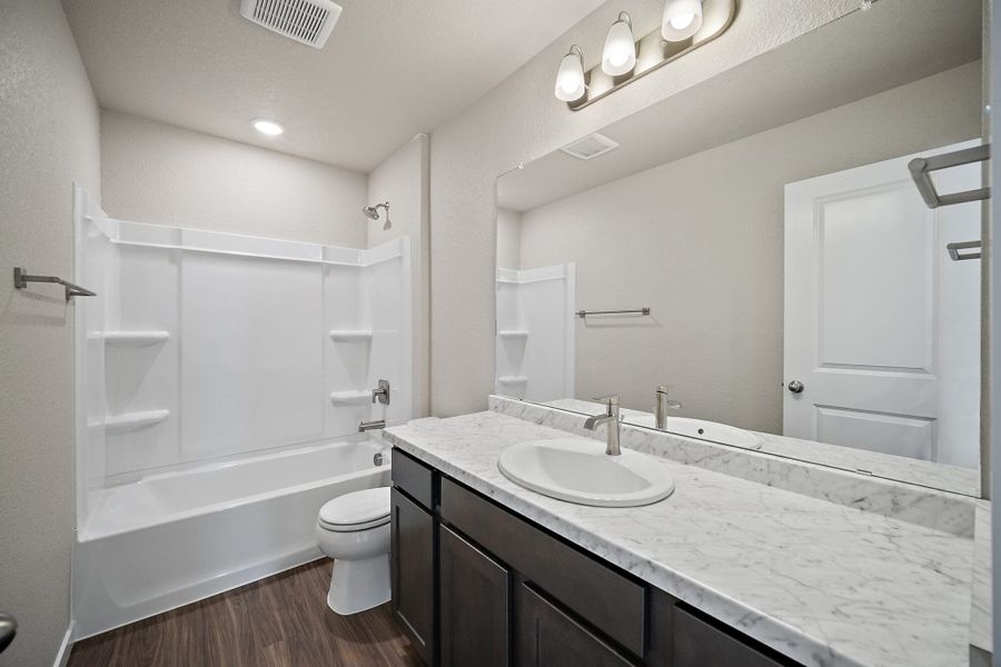 Furnished interior view inside a new home in Ridge at Lorson Ranch, Colorado Springs (Image 5).