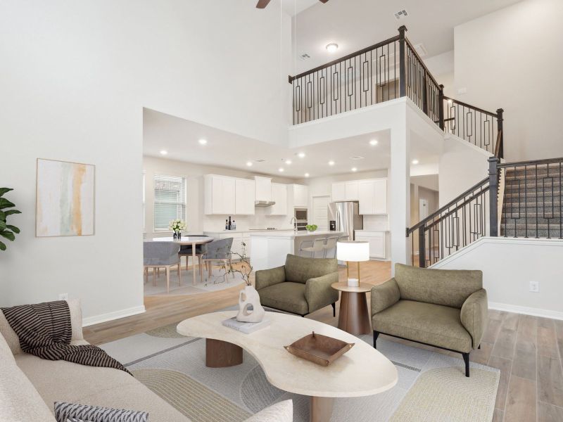 Furnished interior view inside a new home in Sagebrooke - Classic Series, San Antonio (Image 3).