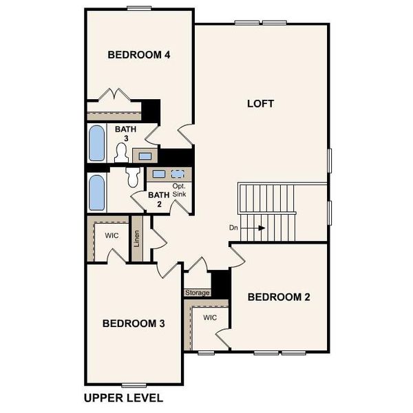 2D floor plan layout of this home in Stonemill, Monroe, NC (Image 3). 2D floor plan layout of this home in Stonemill, Monroe, NC (Image 3).