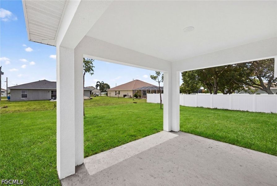 Exterior details and patio area of a home in Cape Coral, Cape Coral (Image 3). Exterior details and patio area of a home in Cape Coral, Cape Coral (Image 3).