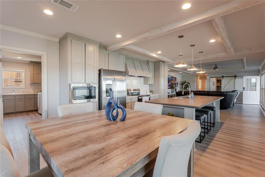 Furnished interior view inside a new home in , Graford (Image 3).