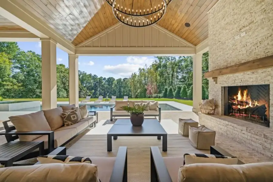 Exterior details and patio area of a home in , Milton (Image 28).