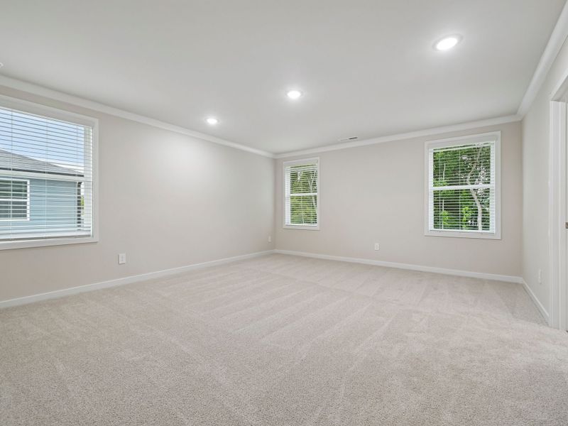 Spacious, unfurnished interior of a new home in The Heritage at Buffaloe Reserve, Raleigh (Image 13). Spacious, unfurnished interior of a new home in The Heritage at Buffaloe Reserve, Raleigh (Image 13).
