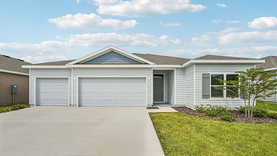 Representative exterior photo of a completed home built from the COVINGTON by D.R. Horton in Briarwood, Alachua, FL (Image 1). Representative exterior photo of a completed home built from the COVINGTON by D.R. Horton in Briarwood, Alachua, FL (Image 1).