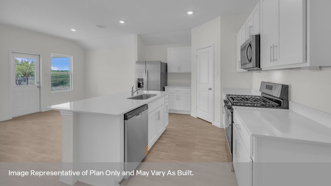 Furnished interior view inside a new home in Trace, San Marcos (Image 5).
