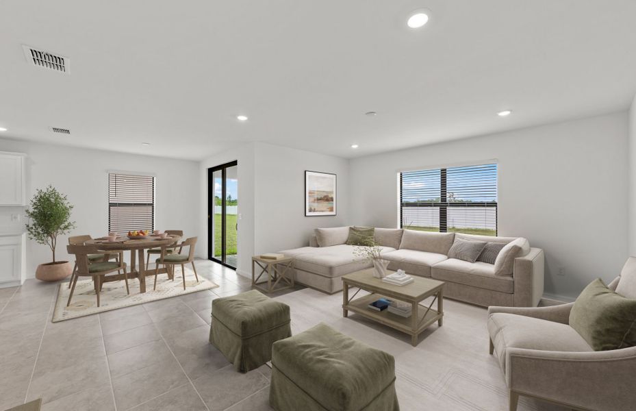 Furnished interior view inside a new home in Caloosa Cove, Labelle (Image 28).