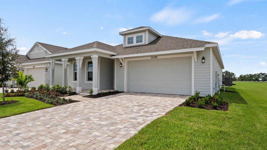 Buttonwood Elevation Floor Plan by DRB Homes in Ardisia Park in New Smyrna Beach