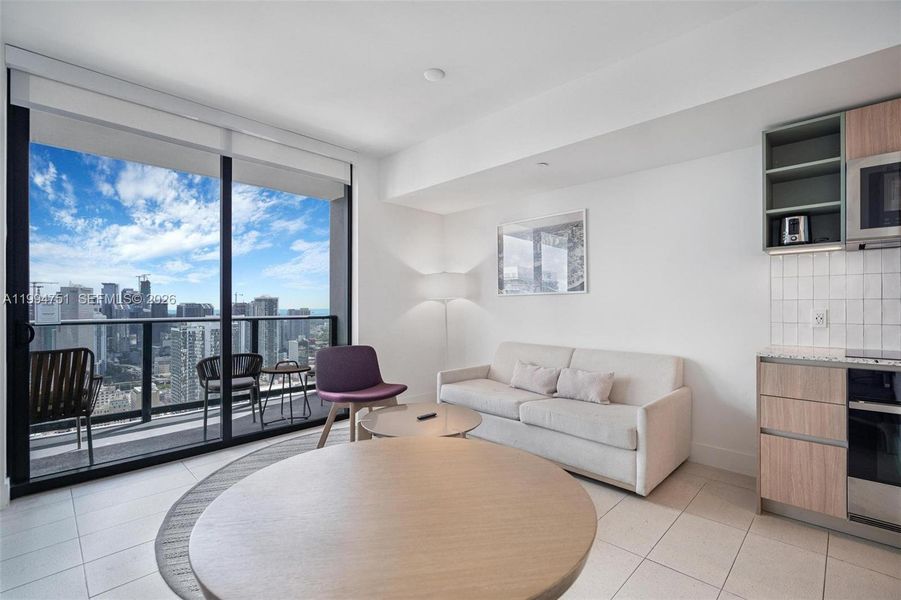 Furnished interior view inside a new home in , Miami (Image 18).