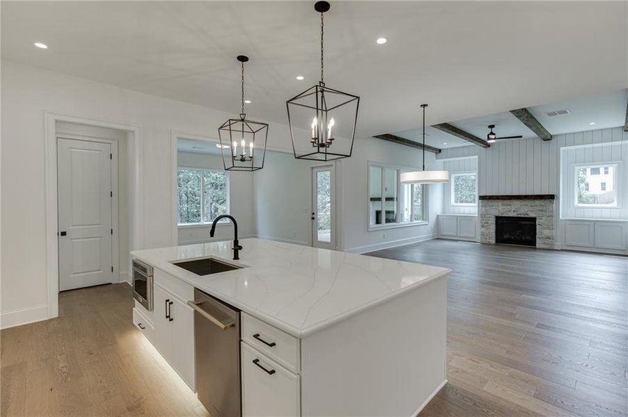 Furnished interior view inside a new home in , Buford (Image 20).