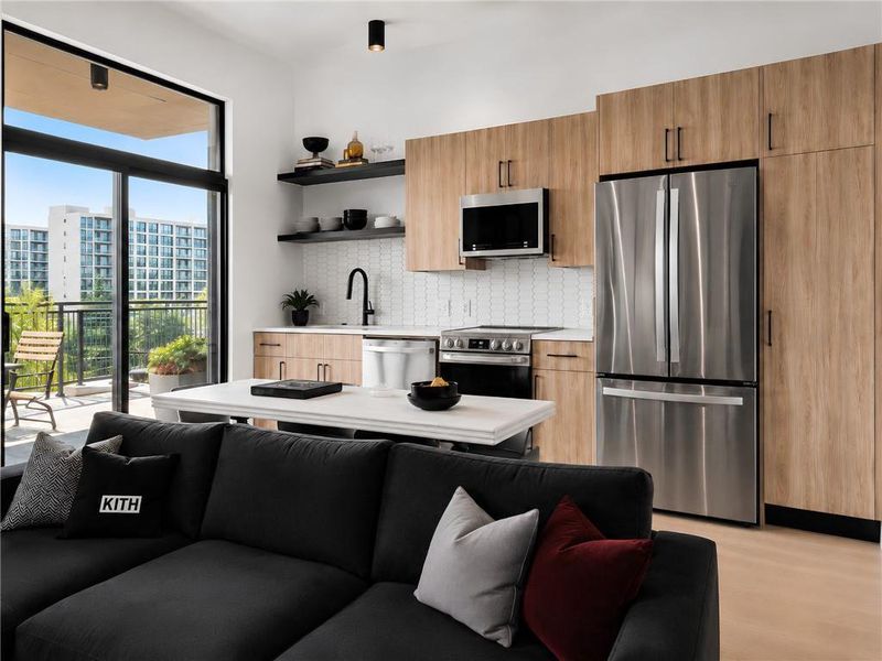 Furnished interior view inside a new home in , Atlanta (Image 11).