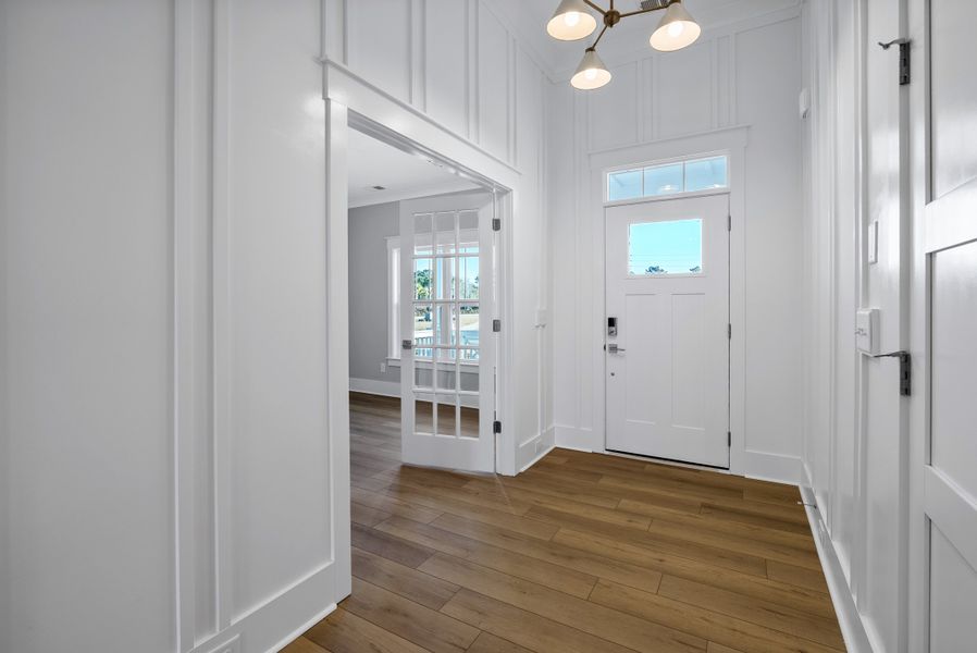 Representative unfurnished interior of a home built from the Beckett by Bill Clark Homes in Sidbury Landing, Wilmington (Image 68). Representative unfurnished interior of a home built from the Beckett by Bill Clark Homes in Sidbury Landing, Wilmington (Image 68).