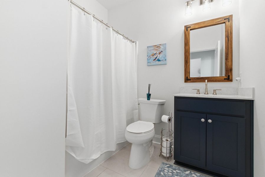 Furnished interior view inside a new home in , Santee (Image 19).