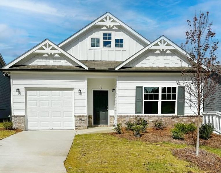 Representative exterior photo of a completed home built from the Augusta by Piedmont Residential in Villages at Cedar Hill, Dallas, GA (Image 25).
