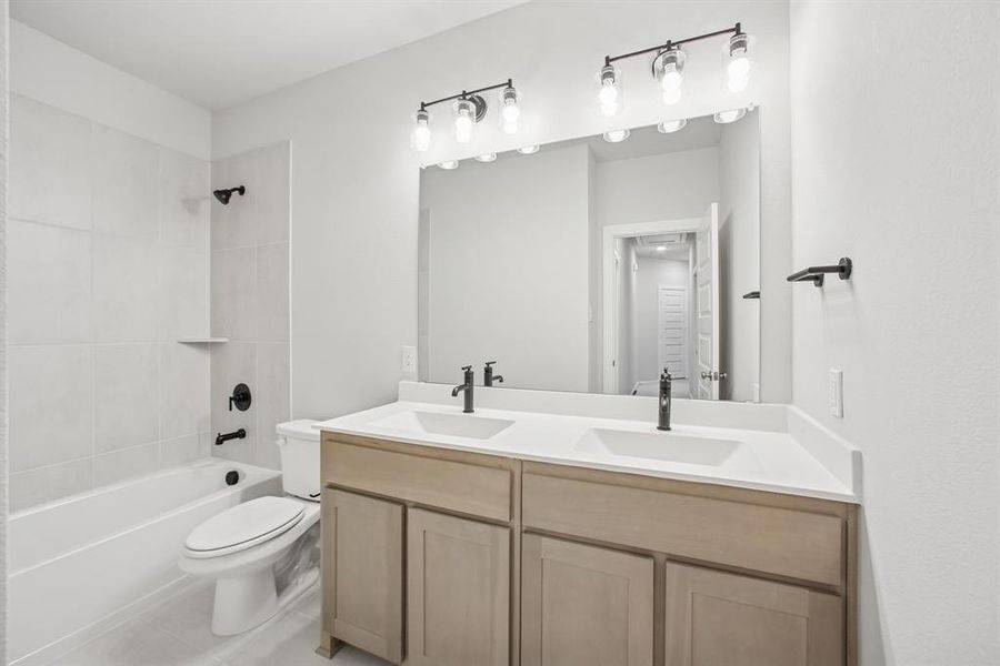 Furnished interior view inside a new home in Karis - Cottage Series, Crowley (Image 6).