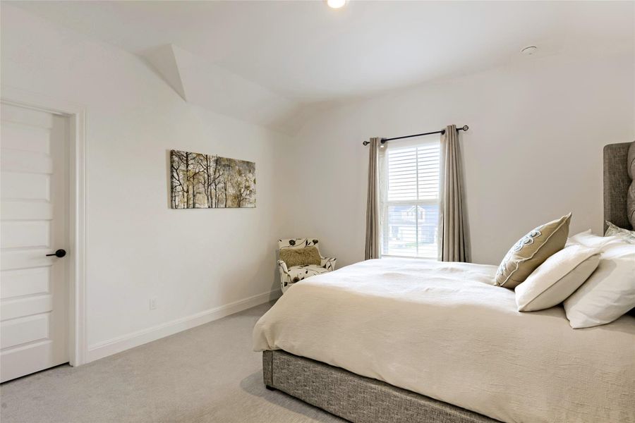 Well-lit sleeping quarters with plush carpet and ample natural light. Well-lit sleeping quarters with plush carpet and ample natural light.