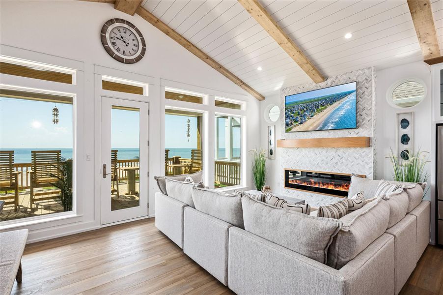 Furnished interior view inside a new home in , Bolivar Peninsula (Image 37).