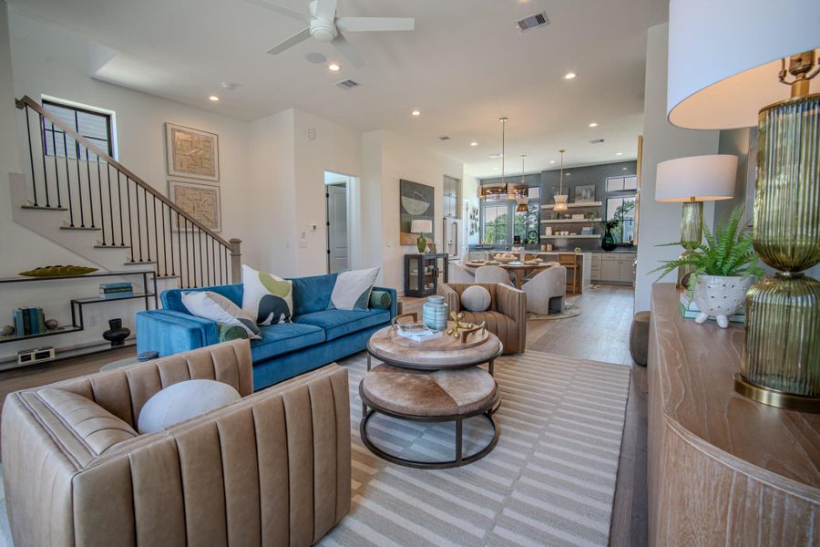 Furnished interior view inside a new home in Spring Valley Creek, Houston (Image 7).