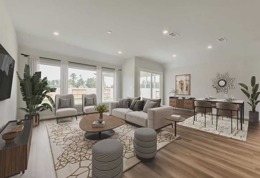 Plan 4039 great room - staged - 7 of 17